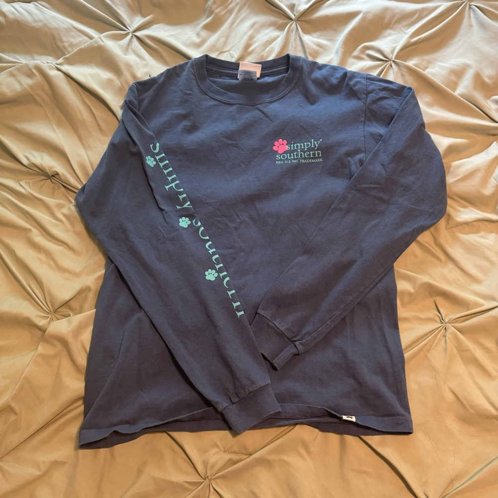 Simply Southern Blue Long Sleeve Tee